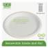 Eco-Products Renewable and Compostable Sugarcane Plates, 9" dia, Natural White, 500/Carton (EPP013)