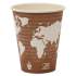 Eco-Products World Art Renewable and Compostable Hot Cups, 8 oz, 50/Pack, 20 Packs/Carton (EPBHC8WA)