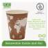 Eco-Products World Art Renewable and Compostable Hot Cups, 8 oz, 50/Pack, 20 Packs/Carton (EPBHC8WA)