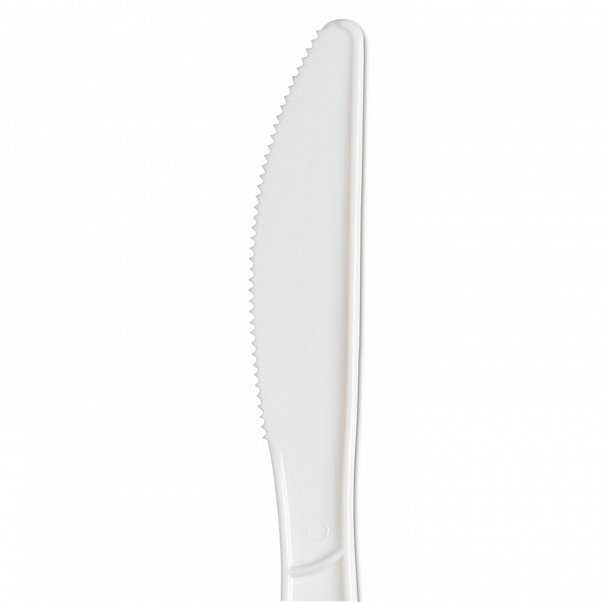 SmartStock Plastic Cutlery Refill, Series-B, Mediumweight Knife, White, 40/Pack, 24 Packs/Carton (SSK21P)