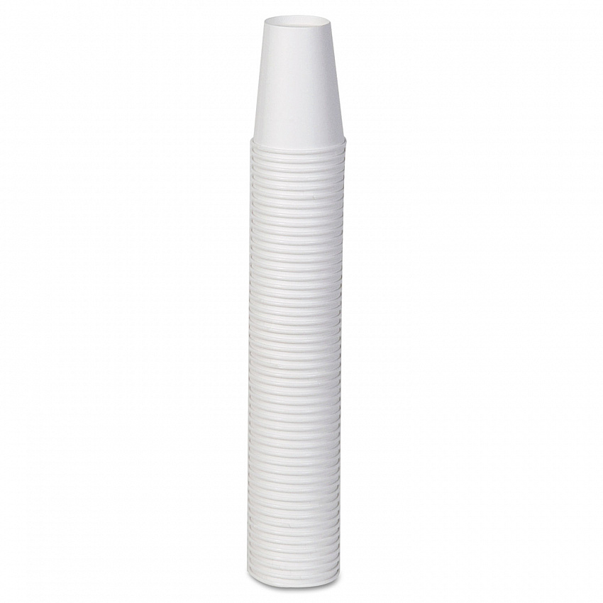 Paper Hot Cups, 12 oz, White, 50/Sleeve, 20 Sleeves/Carton (2342W)