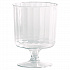 Classic Crystal Plastic Wine Glasses on Pedestals, 5 oz, Clear, 10/Pack, 24 Packs/Carton (CCW5240)