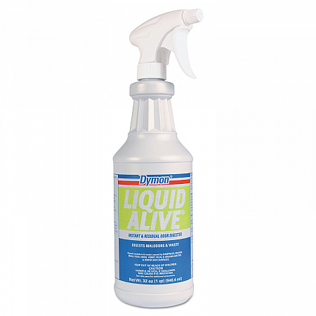 LIQUID ALIVE Odor Digester, 32 oz Bottle, 12/Carton (33632)