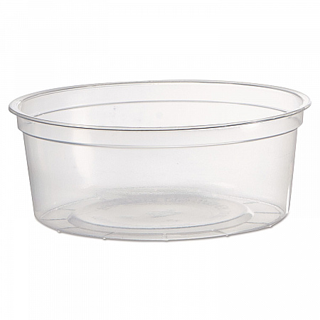 Deli Containers, 8 oz, Clear, Plastic, 50/Pack, 10 Pack/Carton (APCTR08)