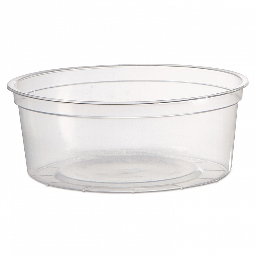 Deli Containers, 8 oz, Clear, Plastic, 50/Pack, 10 Pack/Carton (APCTR08)