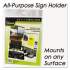 NuDell Clear Plastic Sign Holder, All-Purpose, 8 1/2 x 11 (37085Z)