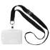 Durable ID/Security Card Holder Set, Vertical/Horizontal, Lanyard, Clear, 10/Pack (826819)