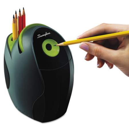 Swingline SpeedPro Electric Pencil Sharpener, AC-Powered, 5.2 x 8 x 7.7, Graphite/Green (29967)