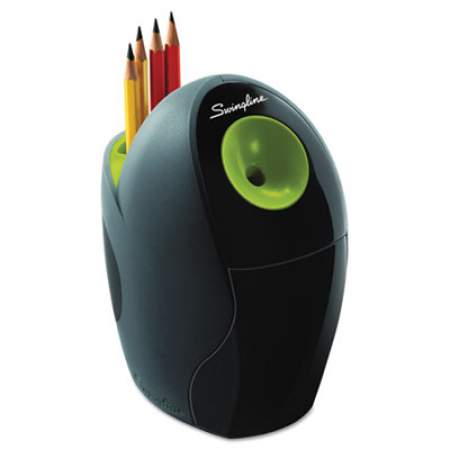 Swingline Personal Electric Pencil Sharpener, AC-Powered, 4.4 x 7.2 x 6.6, Graphite/Green (29966)