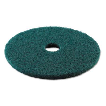 Boardwalk Heavy-Duty Scrubbing Floor Pads, 19" Diameter, Green, 5/Carton (4019GRE)