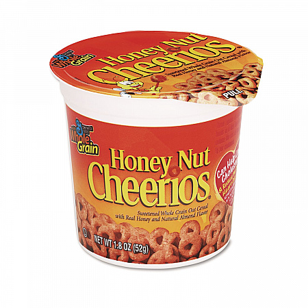 Honey Nut Cheerios Cereal, Single-Serve 1.8 oz Cup, 6/Box (SN13898)