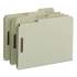 Smead 100% Recycled Pressboard Fastener Folders, Letter Size, Gray-Green, 25/Box (15003)