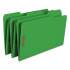 Smead Top Tab Colored 2-Fastener Folders, 1/3-Cut Tabs, Legal Size, Green, 50/Box (17140)