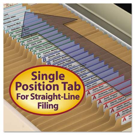 Smead Top Tab 2-Fastener Folders, 2/5-Cut Tabs, Right of Center, Legal Size, 11 pt. Kraft, 50/Box (19880)