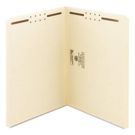 Smead Top Tab 2-Fastener Folders, Straight Tab, Letter Size, 11 pt. Manila, 50/Box (14513)