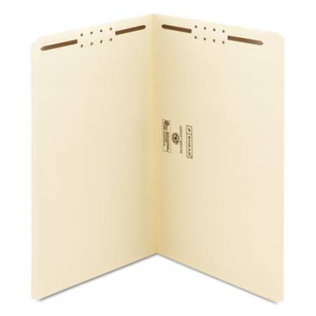 Smead Top Tab 2-Fastener Folders, Straight Tab, Legal Size, 11 pt. Manila, 50/Box (19513)