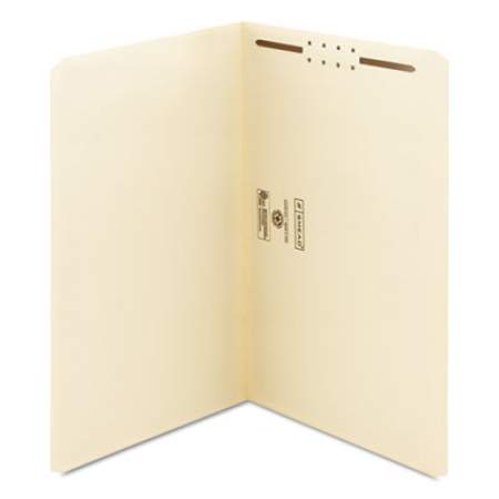 Smead Top Tab 1-Fastener Folders, Straight Tab, Legal Size, 11 pt. Manila, 50/Box (19510)