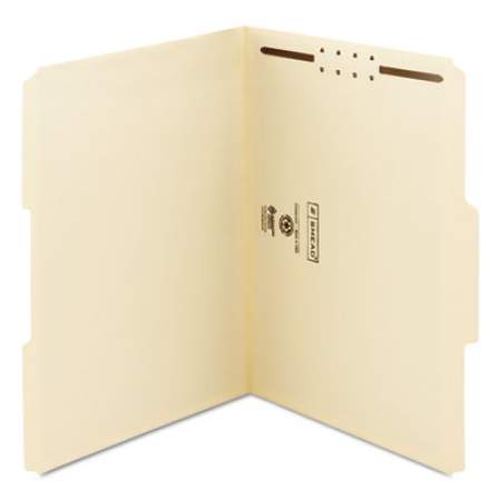 Smead Top Tab 1-Fastener Folders, 1/3-Cut Tabs, Letter Size, 11 pt. Manila, 50/Box (14534)