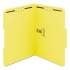 Smead Top Tab Colored 2-Fastener Folders, 1/3-Cut Tabs, Letter Size, Yellow, 50/Box (12940)