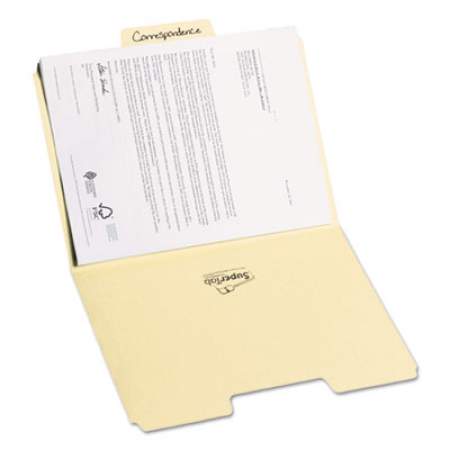 Smead SuperTab Top Tab File Folders, 1/3-Cut Tabs, Letter Size, 14 pt. Manila, 50/Box (10401)