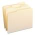 Smead 100% Recycled Reinforced Top Tab File Folders, 1/3-Cut Tabs, Letter Size, Manila, 100/Box (10347)