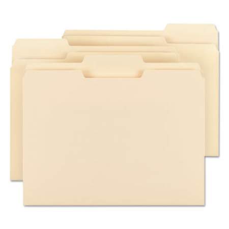 Smead 100% Recycled Manila Top Tab File Folders, 1/3-Cut Tabs, Letter Size, 100/Box (10339)
