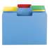 Smead Erasable SuperTab File Folders, 1/3-Cut Tabs, Letter Size, Assorted, 24/Pack (10480)