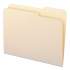 Smead Reinforced Guide Height File Folders, 2/5-Cut Tabs, Right of Center, Letter Size, Manila, 100/Box (10386)