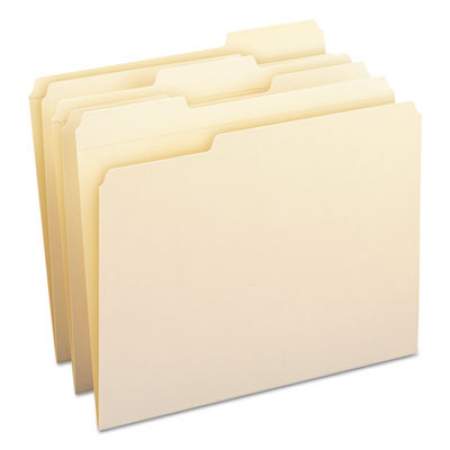 Smead WaterShed Top Tab File Folders, 1/3-Cut Tabs, Letter Size, Manila, 100/Box (10314)
