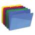 Smead Poly Colored File Folders with Slash Pocket, 1/3-Cut Tabs, Letter Size, Assorted, 30/Box (10540)