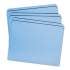 Smead Reinforced Top Tab Colored File Folders, Straight Tab, Letter Size, Blue, 100/Box (12010)