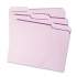 Smead Reinforced Top Tab Colored File Folders, 1/3-Cut Tabs, Letter Size, Lavender, 100/Box (12434)