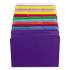 Smead Reinforced Top Tab Colored File Folders, 1/3-Cut Tabs, Letter Size, Purple, 100/Box (13034)