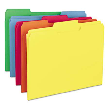 Smead Colored File Folders, 1/3-Cut Tabs, Letter Size, Assorted, 100/Box (11943)