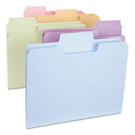 Smead SuperTab Colored File Folders, 1/3-Cut Tabs, Letter Size, 11 pt. Stock, Assorted, 100/Box (11961)