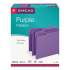 Smead Colored File Folders, 1/3-Cut Tabs, Letter Size, Purple, 100/Box (13043)