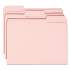 Smead Colored File Folders, 1/3-Cut Tabs, Letter Size, Pink, 100/Box (12643)