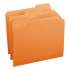 Smead Colored File Folders, 1/3-Cut Tabs, Letter Size, Orange, 100/Box (12543)