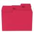 Smead SuperTab Colored File Folders, 1/3-Cut Tabs, Letter Size, 11 pt. Stock, Red, 100/Box (11983)