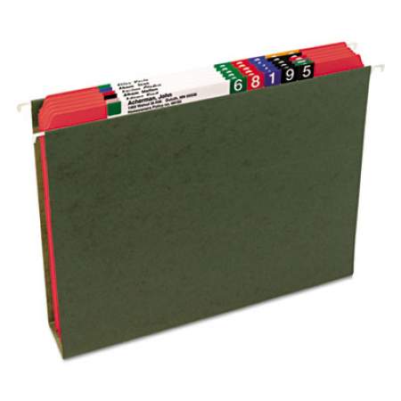 Smead Reinforced Top Tab Colored File Folders, Straight Tab, Letter Size, Red, 100/Box (12710)