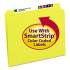 Smead Reinforced Top Tab Colored File Folders, Straight Tab, Letter Size, Yellow, 100/Box (12910)