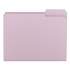 Smead Colored File Folders, 1/3-Cut Tabs, Letter Size, Lavender, 100/Box (12443)