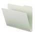 Smead Expanding Recycled Heavy Pressboard Folders, 1/3-Cut Tabs, 2" Expansion, Letter Size, Gray-Green, 25/Box (13234)