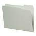 Smead Expanding Recycled Heavy Pressboard Folders, 1/3-Cut Tabs, 1" Expansion, Letter Size, Gray-Green, 25/Box (13230)