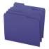 Smead Colored File Folders, 1/3-Cut Tabs, Letter Size, Navy Blue, 100/Box (13193)