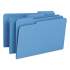 Smead Colored File Folders, 1/3-Cut Tabs, Legal Size, Blue, 100/Box (17043)