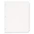 Avery Write and Erase Plain-Tab Paper Dividers, 8-Tab, Letter, White, 24 Sets (11507)