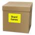 Avery High-Vis Removable Laser/Inkjet ID Labels w/ Sure Feed, 3 1/3 x 4, Neon, 72/PK (6482)