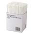 GEN Wrapped Flex Straws, 7 3/4", Polypropylene, White, 10,000 Straws/Carton (STRAWWFLX)