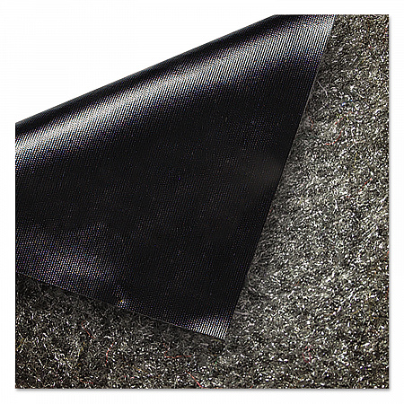 Silver Series Indoor Walk-Off Mat, Rectangular, Salt/Pepper/Black Plush Pile Surface, 36